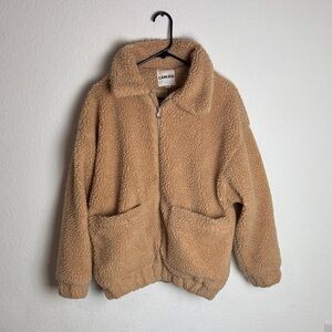 IAmGia Women's Tan Sherpa Jacket